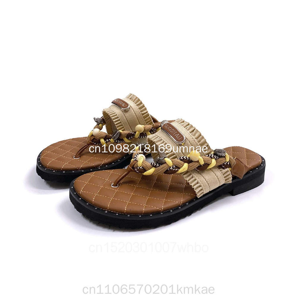 New Retro Woven Women's Slippe - огляд і ціна Flip Flop Leather Men