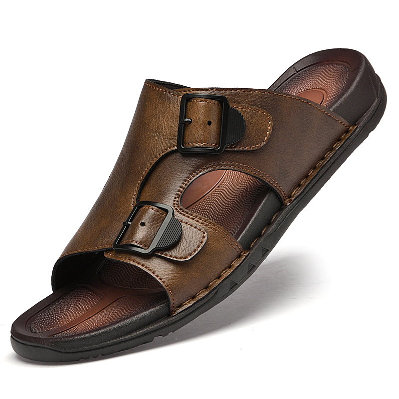 Summer Mens Leather Slippers M - огляд і ціна Flip Flop Leather Men